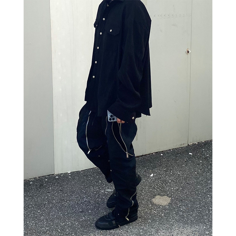 Streetwear Brand Niche - بنطلون طويل متعدد الجيوب بتصميم أمريكي
