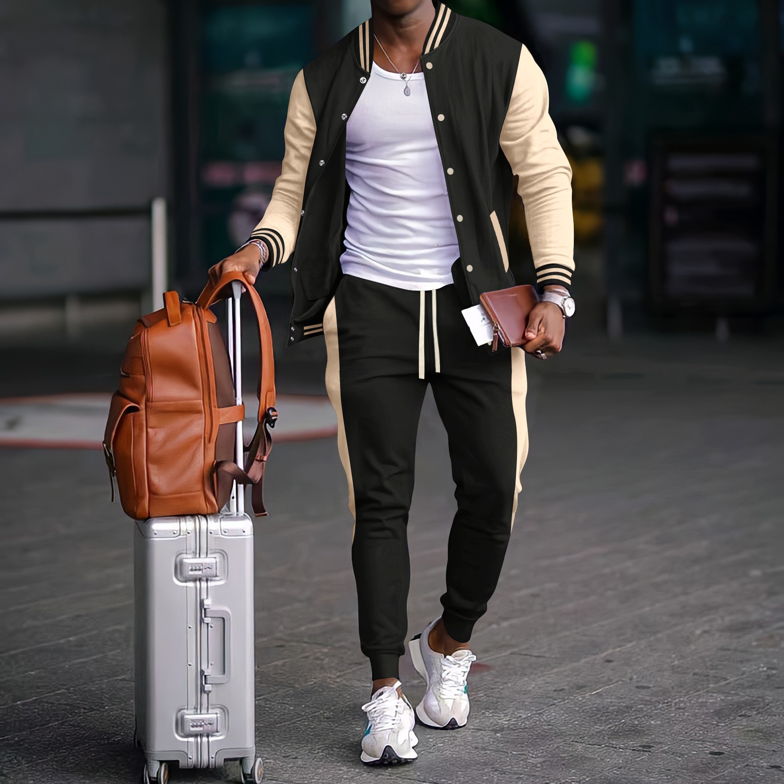 طقم سترة بيسبول جديد للرجال من - مراجعة Streetwear Zipper وسعره