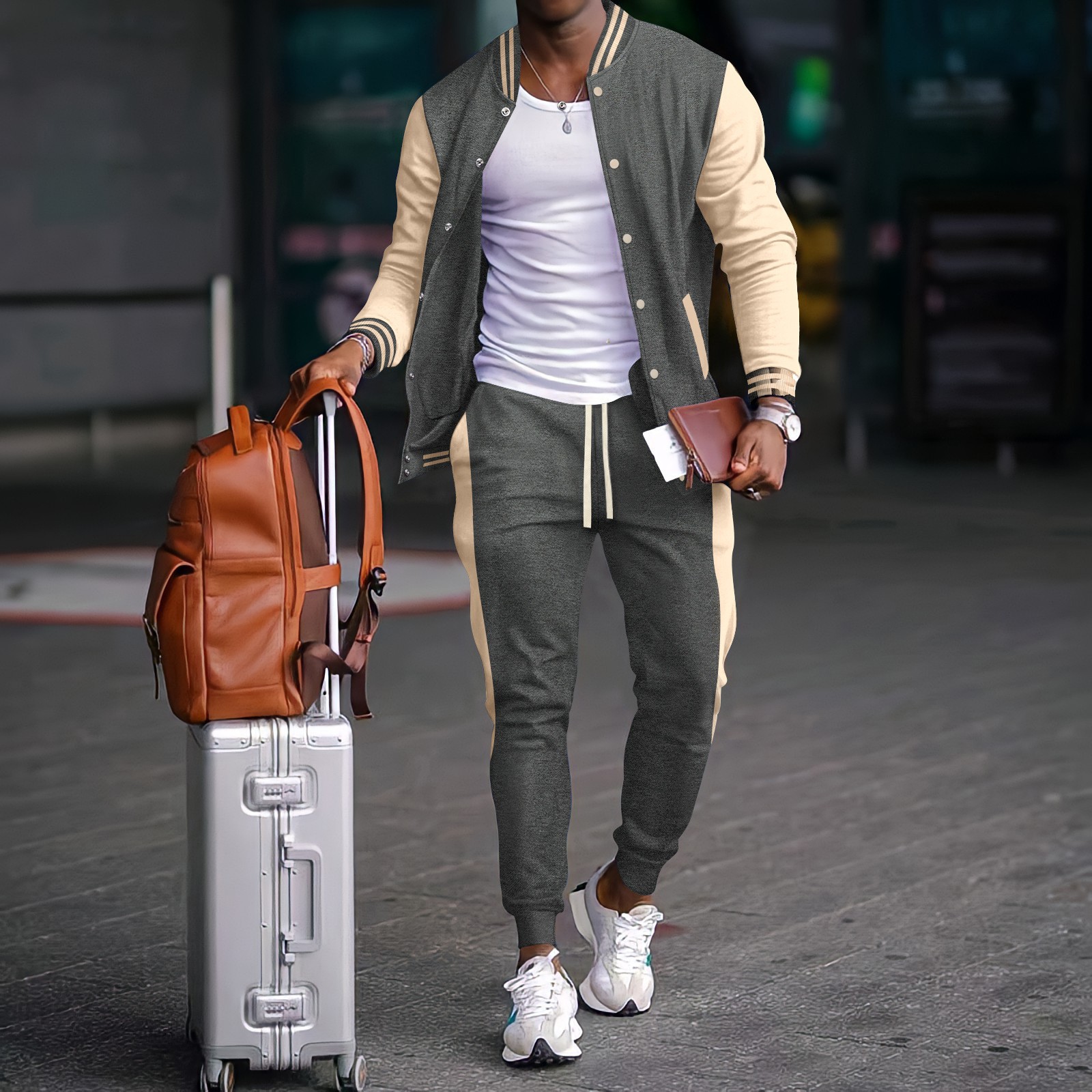 طقم سترة بيسبول جديد للرجال من - مراجعة Streetwear Zipper وسعره