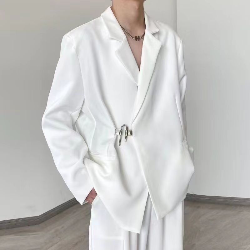 طقم بليزر رجالي أبيض كاجوال بت - مراجعة Streetwear Brand Niche وسعره