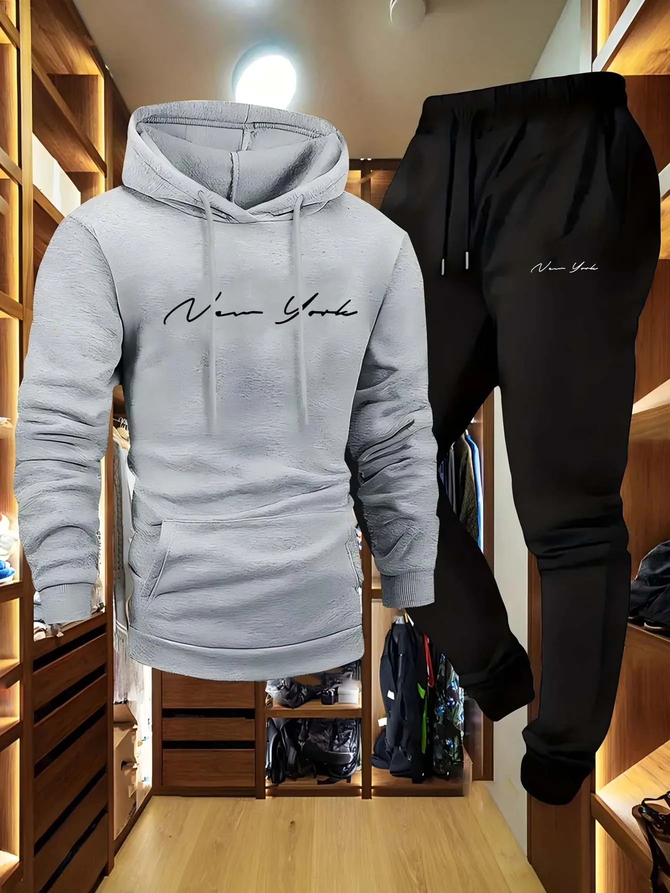 طقم سترة وبنطلون رياضي ناعم لل - مراجعة Streetwear Zipper وسعره