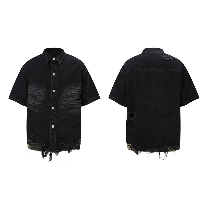 طقم رجالي صيفي من قطعتين: قميص - مراجعة Streetwear Zipper وسعره