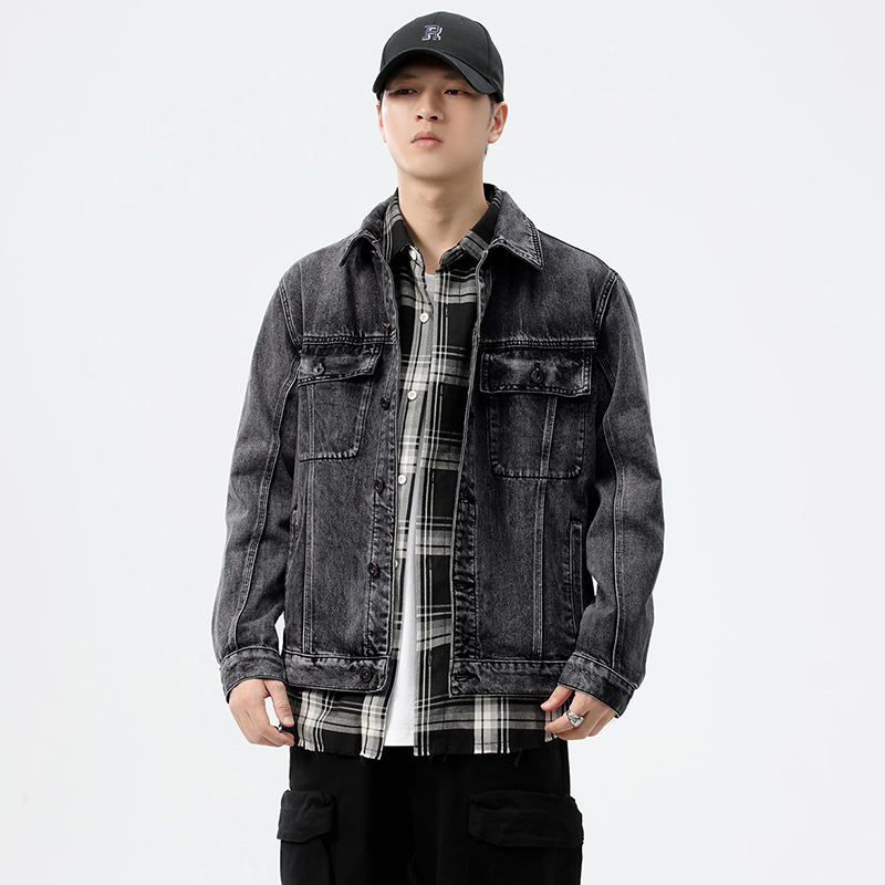 جاكيت دينيم رجالي بجيوب للعمل، - مراجعة Streetwear Brand وسعره