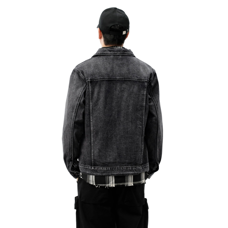 جاكيت دينيم رجالي بجيوب للعمل، - مراجعة Streetwear Brand وسعره